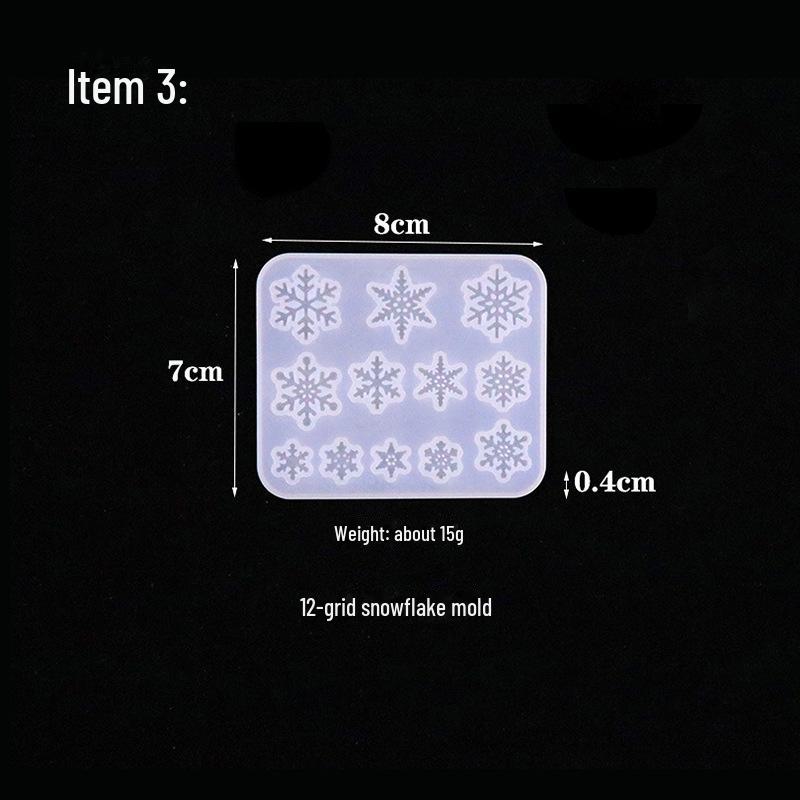 

Большая рождественская эпоксидная снежинка силиконовая форма для подвесных украшений своими руками 12 consecutive snowflakes