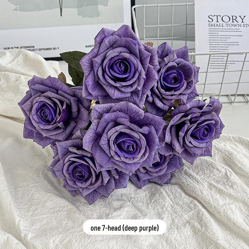 Premium Realistic Artificial Roses Bouquet for Home Decoration and Photography Props