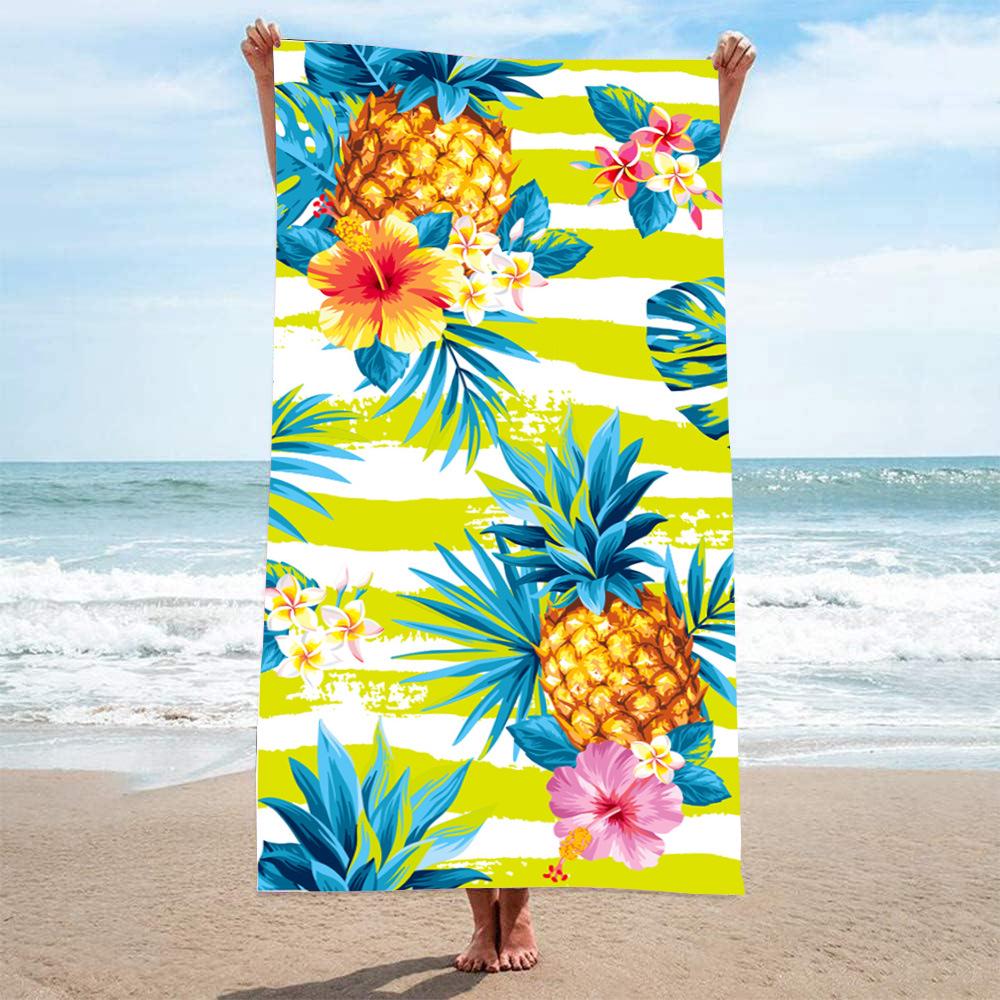 70x140 Microfiber Custom Printed Beach Towel - Absorbent & In Stock