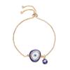 Eyes Woven Bracelets with Charms Stackable Wrap Fabric Bracelets