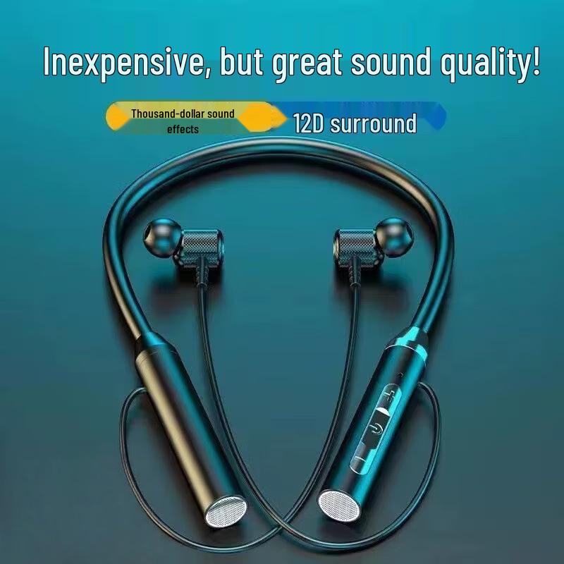 

Sports Wireless Bluetooth Earbuds with Ear Hooks, Long Battery Life, and Noise Cancelling