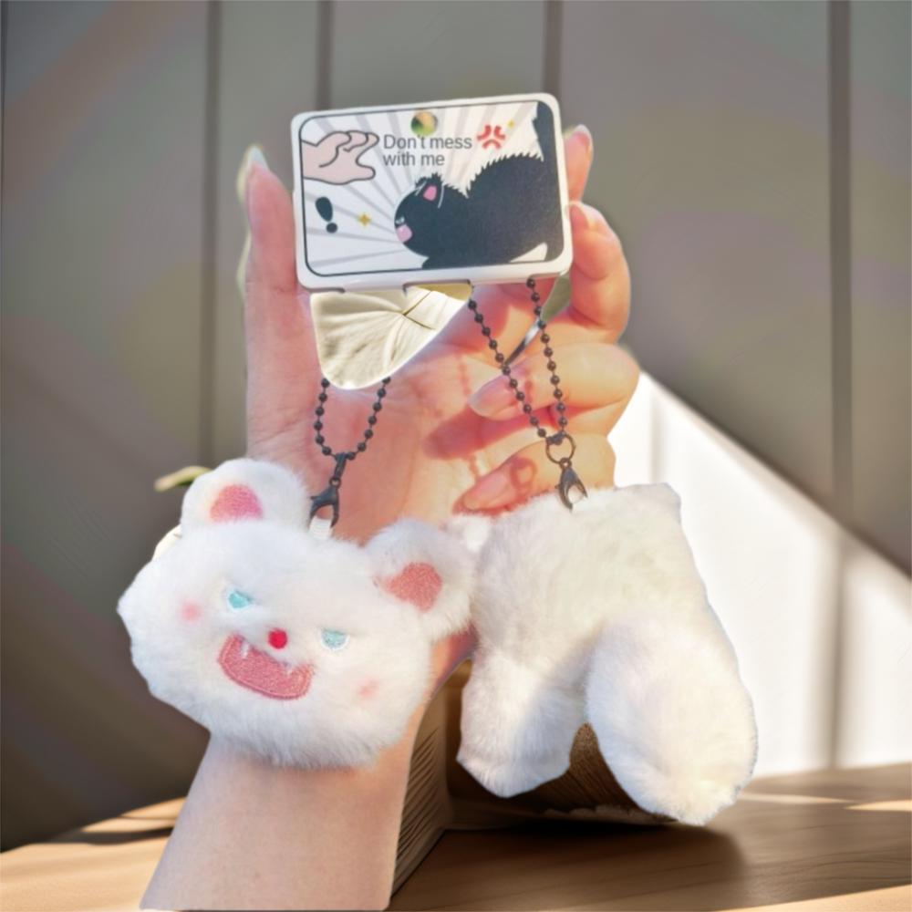 Lovely Cat Cat Plush Doll Soft Plush Plush Bag Pendant Cute Pompom Ball Plush Keyring Accessories