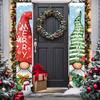Merry Christmas Porch Sign Carnival 1 Pair Polyester Indoor Outdoor Decor