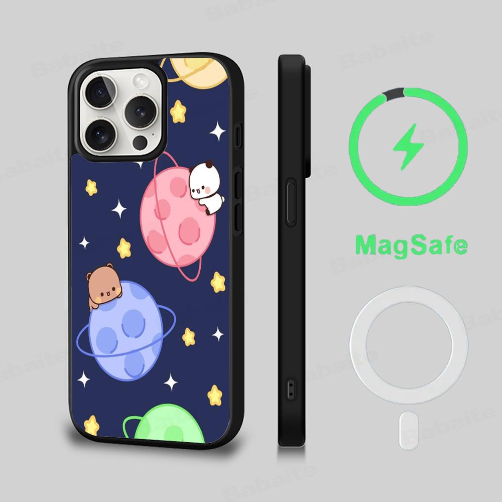 Custodia per telefono bubu dudu Custodia di ricarica wireless magnetica Magesafe Per iPhone 16 11 12 13 14 15 Pro Max Plus Mini