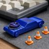 1/2 ks Kapsesní driftovací auto Fidget hračka se 3/6 mini kužely, 2v1 Fidget spinner a driftovací vozidlo, Hračka na stůl pro úlevu od stresu pro dospělé, Dárek pro auto