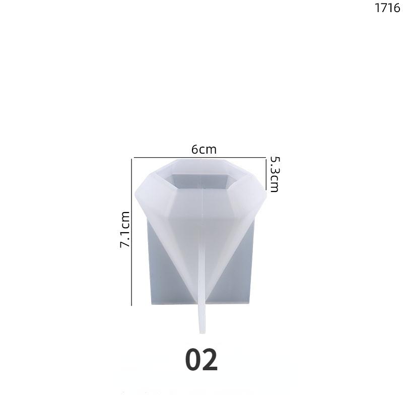 Ring Cone Resin Silicone Molds DIY Rings Holder Pyramid Epoxy Casting Candle Mold Jewelry Display Stand Wedding Decor