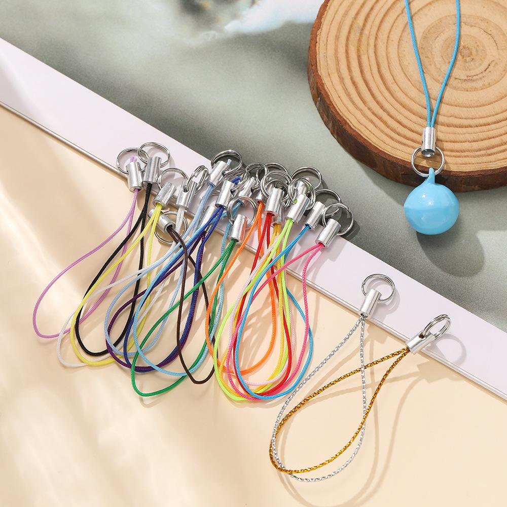 Mobile Set Charms for DIY Jewelry Accessories 50pcs Strap Charm Cord Lanyard Strap Cords Lobster Clasp Rope Keychains Hooks