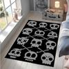 Gothic Skull Area Rugs Gothic Rugs for Living Room for Bedroom Foyer Holiday Party Home Decoration Non-Slip Horror Goth Rug