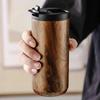 High End Coffee Cups Exquisite Insulated Water Cup Wooden Grain Outdoor Portable Portable Cup Water Bottle Coffee Mug