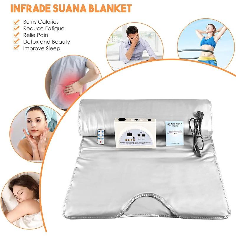 Home Spa & Beauty Salon FIR Sauna Blanket - Professional Waterproof Slimming Heating Weight Loss