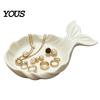 Dressing Table Organizer 3D Printed Fish Shape Jewelry Tray, Girlish Decorative Trinket Dish, Desktop Small Item Storage Tray for Dresser Entryway