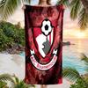 Bournemouth Fußball Strandtuch Weiches Mikrofaser Sommerhandtuch Schnelltrocknendes Saugfähiges Handtuch für Strand Schwimmbad Reisen