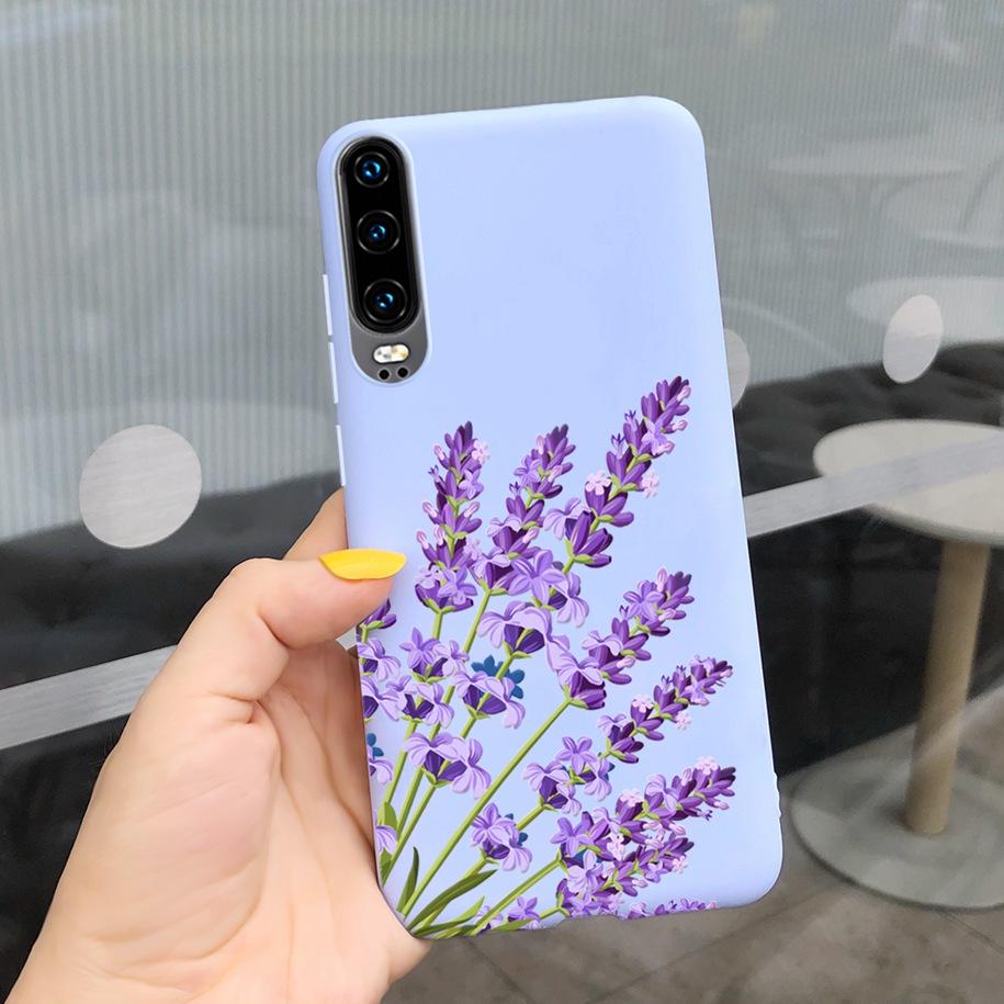 P30 Lite Case Fashion Flower Pattern Phone Case For Huawei P30 P 30 P30Lite 2020 MAR-LX1M Shockproof Bumper Soft TPU Funda Coque