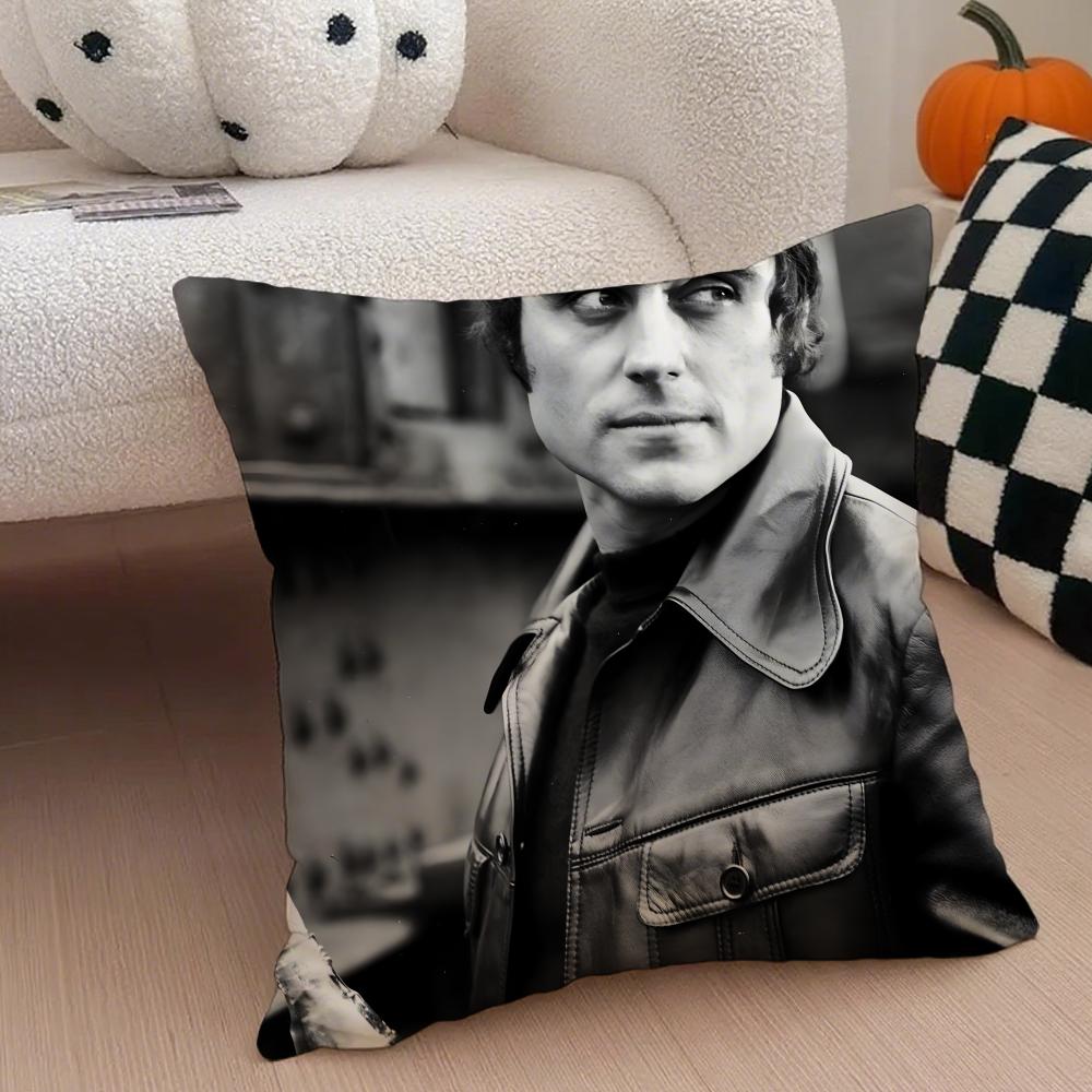 IIan McShane Pillow Movie Star Cushion Cover Throw Pillow Cover Hidden Button Durable Polyester Chair Cushion