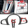 Carbon Fiber Steering Wheel Cover Trim Decor For BMW 1 2 3 4 5 6 7 8 Series Sport X3 X4 X5 X6 G20 G28 G30 G38 F90 F91
