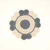 Blue Cotton Braided Placemat -Handcrafted Durable Table Mat for Dining