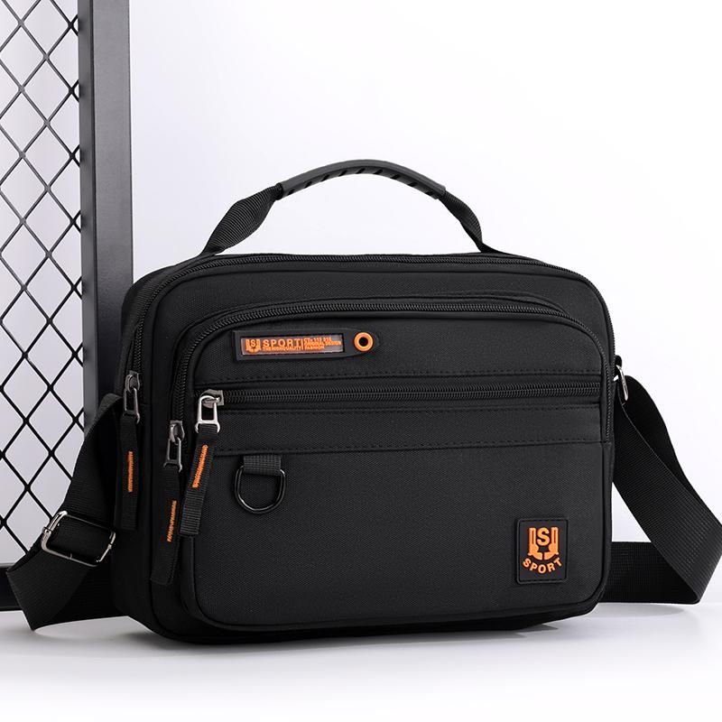 Multi-Pocket Oxford Messenger Bag for Men – Roomy Crossbody Shoulder Pack for Office Travel & Everyday Carry