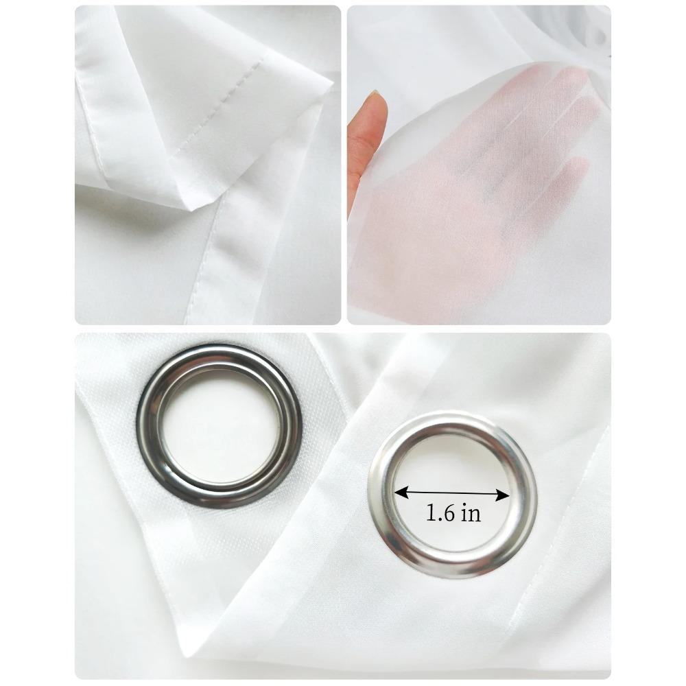 Christmas Snow Scene Snowflakes Gnome Pink Sheer Curtains Living Room Decoration Window Curtains Kitchen Tulle Voile Curtains