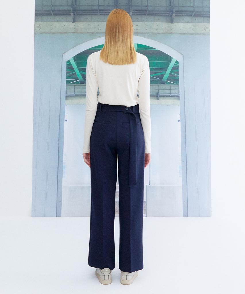 THE STUDIO K Embroidered Necklace Turtleneck Top_Ivory