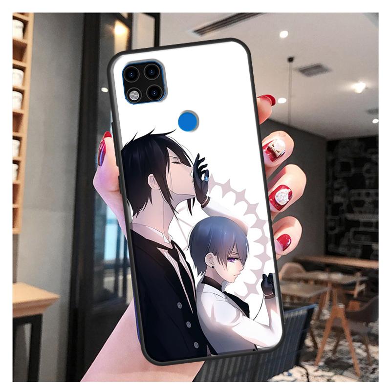 Sebastian Black Butler Kuroshitsuji Fall Für Xiaomi Redmi Hinweis 10 Pro Hinweis 9 Pro Hinweis 11 Pro 8T 9S 10S 10 9A 9T 9C Abdeckung Fall