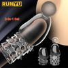 Delayed Ejaculation Adult Sexual Products Desensitized Particles, Glans Covering, Penis Enlargement and Thickening 2 Pcs
