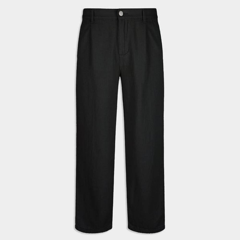 Week Hour Wide Cotton Pants Black BLACK/S