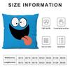 Funny Emoji Cute Cushion Cover Pillowcase Ultra Soft Skin Friendly Fabric Cloud Like Comfort & Concealed Zipper