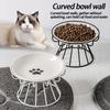 Nordic Style High Foot Pet Bowl Cartoon Neck Protection Anti Overturning Cat Dog Bowl Food Bowl