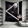 Dark Fantasy Warrior Tapestry Background Cloth Wallmounted Homestay Soft Decoration Tapestry Background Wall Hanging Cloth