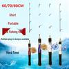 Compact Telescopic Ice Fishing Rod (60-80cm) - Winter Casting Rod for Outdoor Fishing