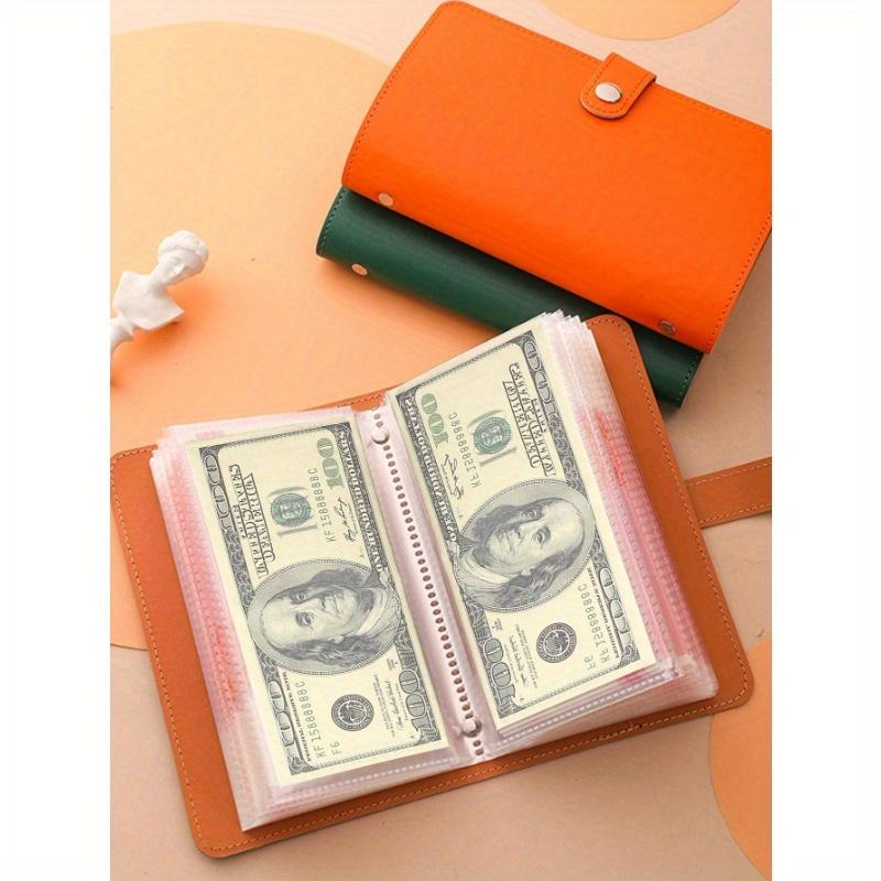 Envelope Budget Challenge Loose Leaf Binder, Money Saving Binder, Multi-Function Loose Leaf Storage Organizer Pouch, Portable