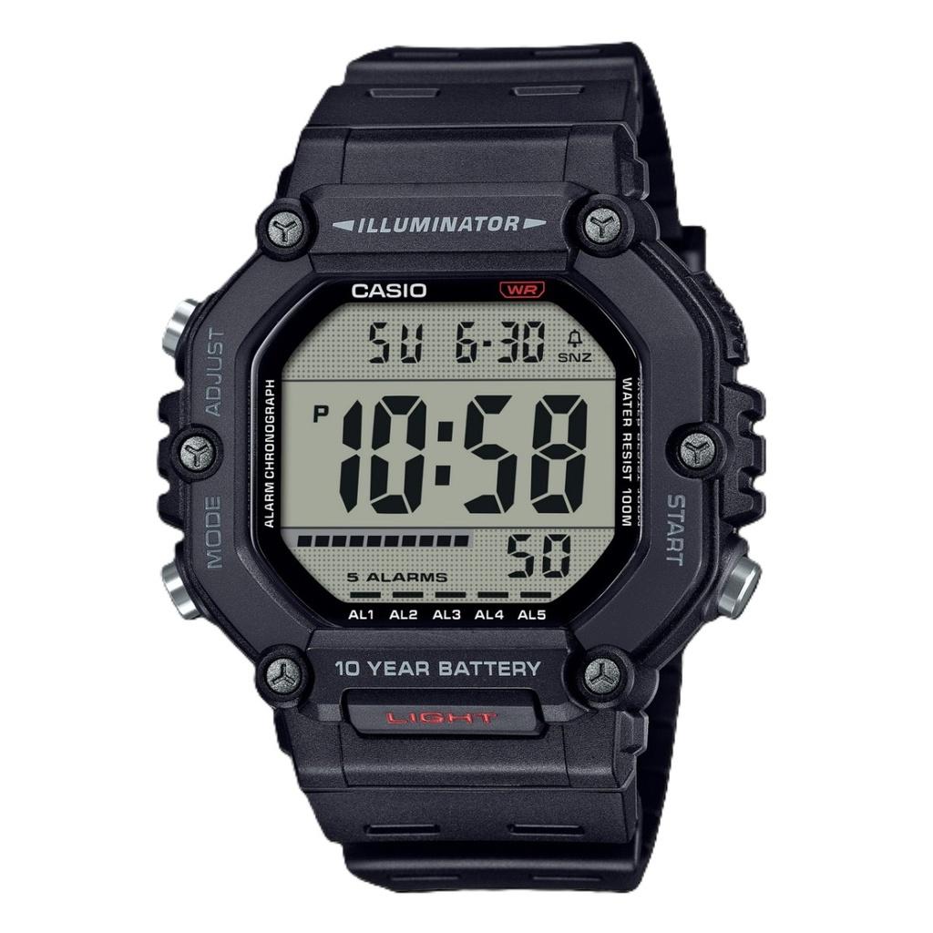 Casio Digital Resin Strap Quartz AE-1600H-1AV 100M Men's Watch