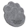 Pet Paw Memorial Stone Weatherproof Resin Pet Memorial Garden Stone for Garden Outdoor Yard