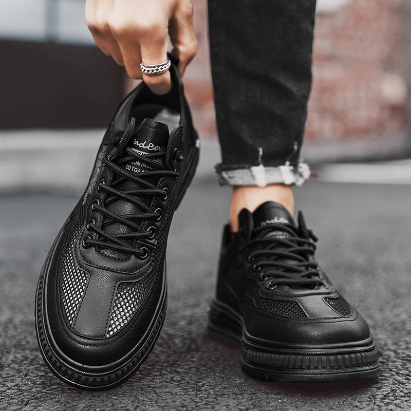 Trend Summer Shoes for Men Comfortable Casual White Board Shoes Luxury Platform Men New Sneakers Outdoor Non-slip Student
