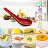 12/1PCS Mighty Porcelain Anti-Shock Spoon Japanese Rice Scoops Dumpling Porridge Soup Spoon Restaurant Kitchen Tableware Cutlery