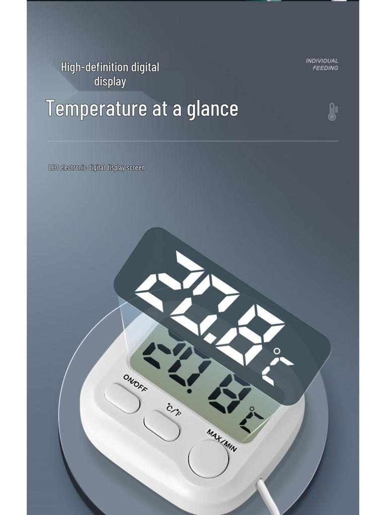High-Precision Aquarium Thermometer for Fish and Turtle Tanks