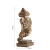 Office Decor Keep Silence Statue Unique Design Silence Thinker Resin Figure Ornaments  Home