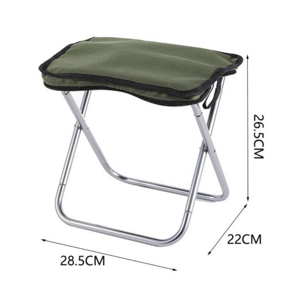 Foldable Outdoor Stool Compact Portable Chair Easy Clean for Hiking, Road Travel