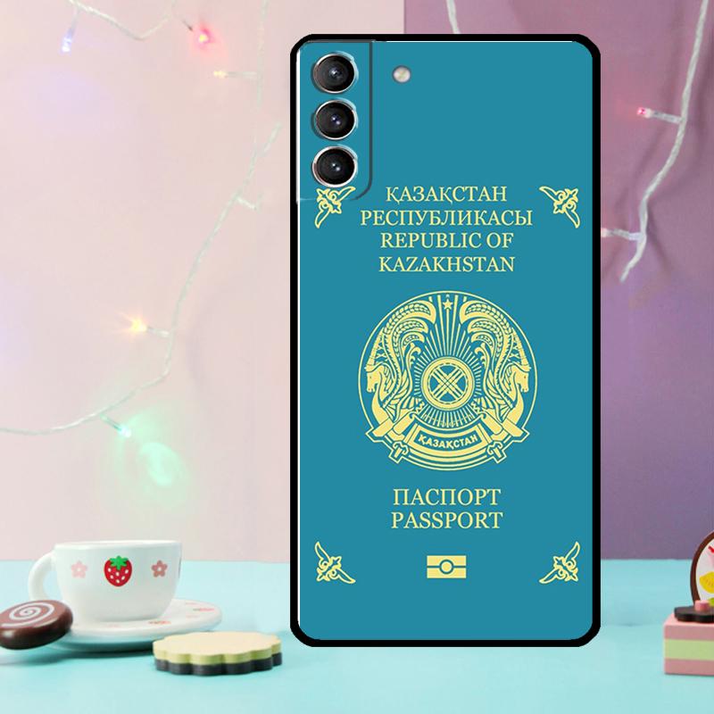 Kazakhstan Flag Phone Case For Samsung Galaxy S24 S25 Ultra S21 S22 S23 Ultra S9 S10 S20 Plus S25 FE Cover