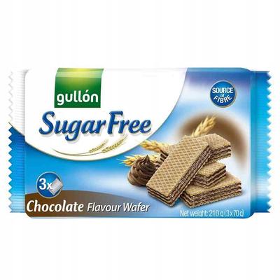 Wafer Gullón Senza Zucchero con ripieno al gusto di cioccolato senza zucchero