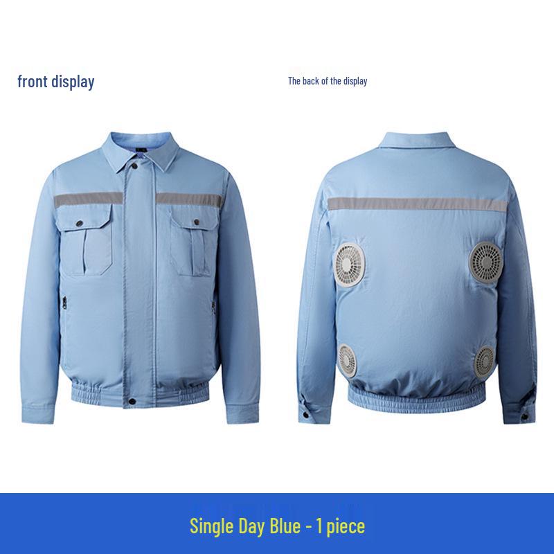 Summer Cooling Suit: Four-Fan Reflective Sun Protection Workwear