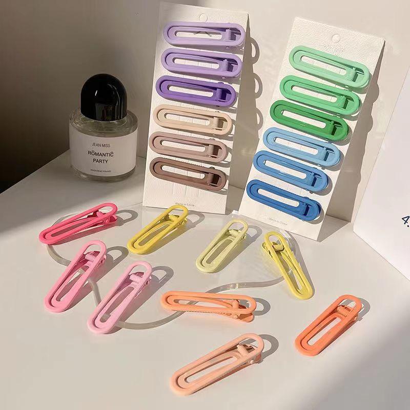 Girly Candy Color Duckbill Hair Clip - No-Trace, No-Damage, Flyaway Tamer