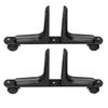 2 Set Room Divider Screen Holder Width Movable Aluminum Alloy Screen Partition Feet Holder with Wheels