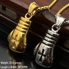 Men's Domineering Boxing Gloves Pendant Necklace, Titanium Stainless Steel Sports Jewelry