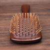 Natural Gold Sandalwood Air Cushion Hair Comb - Wooden Scalp Massage & Outdoor Gift Box