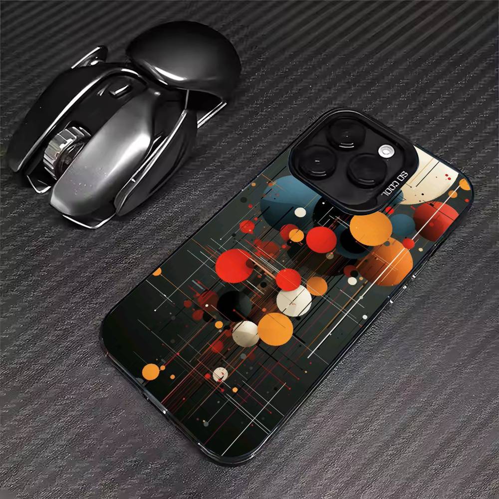Geometric Bauhaus  Phone Case For iPhone 17 16 15 14 13 12 11 Pro Max XS Max 7 8 Plus Shockproof Silicone Matte Cover iPhone17Pro