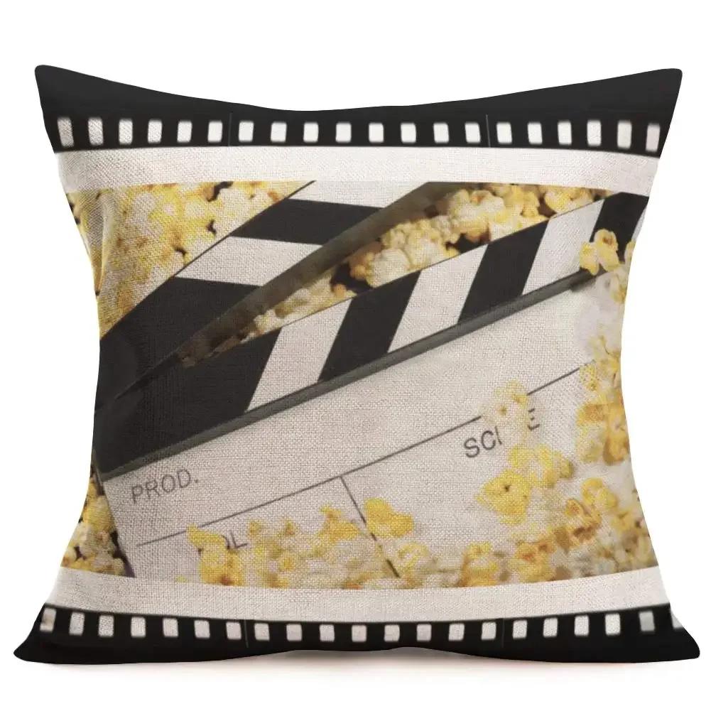 Movie Theme Printed Linen Pillowcase Sofa Cushion Cover Home Decoration Can Be Customized for You 40x40 50x50 60x60 45x45