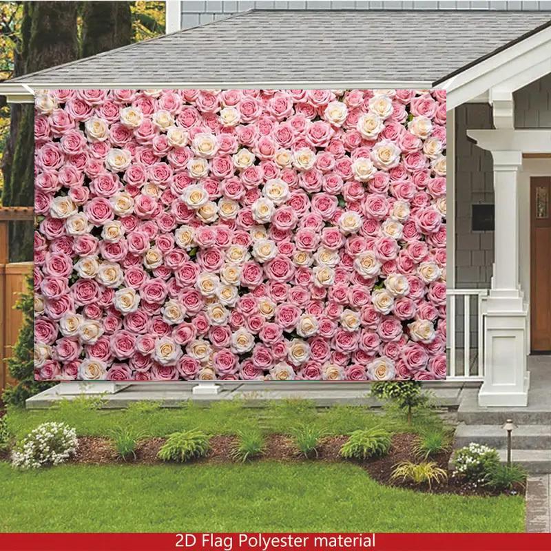 1Pcs Modern Minimalist Pink Rose Decoration Background Backdrop Decorations For Photo Studio Photo Booth Party