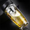 Bouteilles d'eau en verre à double paroi de 380 ml pour boire du thé avec infuseur, gobelet, filtres en acier inoxydable, passoire à thé, articles de boisson de voyage