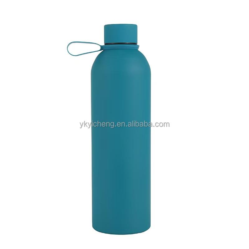 Cross-border 304 Stainless Steel Portable American-style Small-mouth Vacuum Insulated Sports Bottle 12-24 Hours Thermal 501-600ml синий